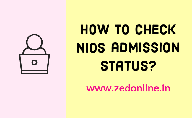 online nios admission status